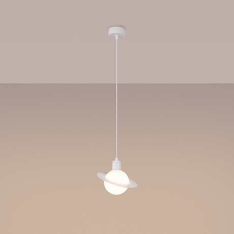 Lampe suspendue HYPERION 1 blanc + 1x ampoule LED G9 3000K Warm 4,5W 450lm