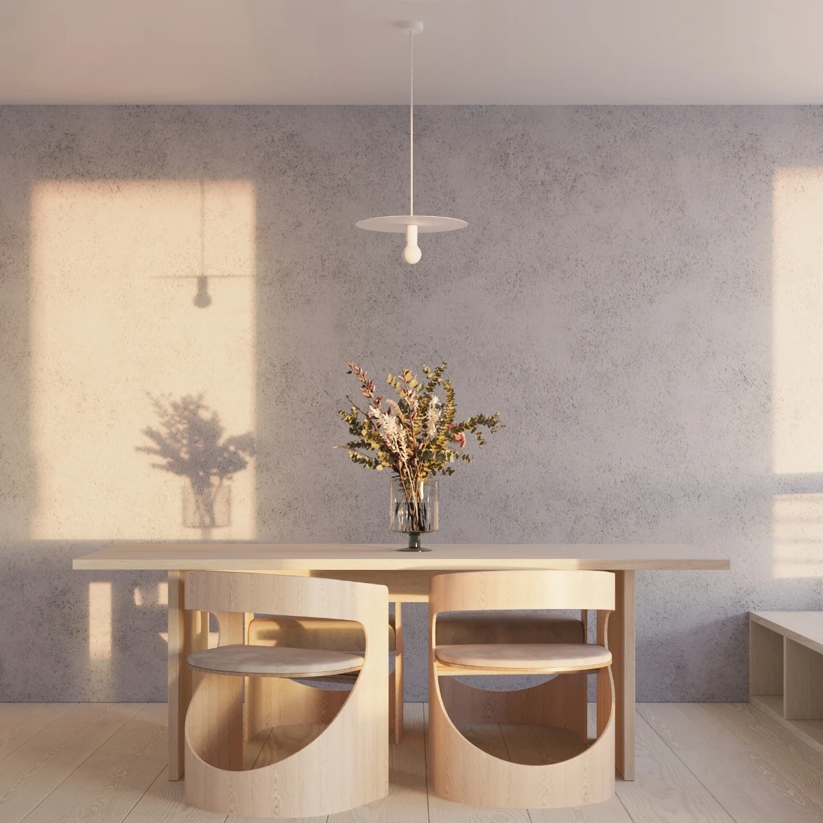 Lampe suspendue FLAVIO blanc