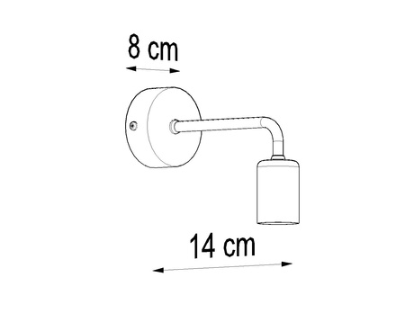 Applique DUOMO + 1x ampoule LED E27 4000K Froid 7.5W 650lm