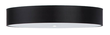 Plafond SKALA 80 noir + 6x ampoule LED E27 3000K Warm 7.5W 620lm