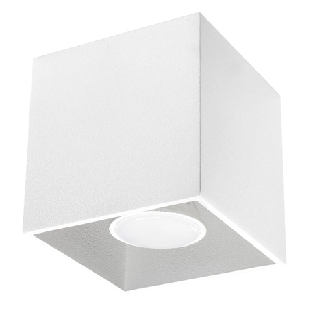 Plafond QUAD 1 blanc + 1x ampoule LED GU-10 3000K Warm 7W 620lm