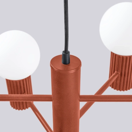 Lustre HALO 6 rouge ochra