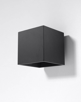 Applique QUAD 1 noire + 1x ampoule LED G9 4000K froide 4,5W 530lm