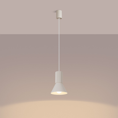 Lampe suspendue ESTRIA 1 beige
