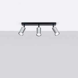 Plafonnier WINX 3 noir/chrome