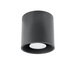 Plafond ORBIS 1 anthracite + 1x ampoule LED GU-10 4000K Froid 7W 630lm