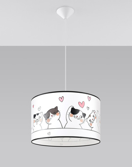 CAT 40 lampe suspendue + 1x ampoule LED E27 4000K Cold 7.5W 650lm