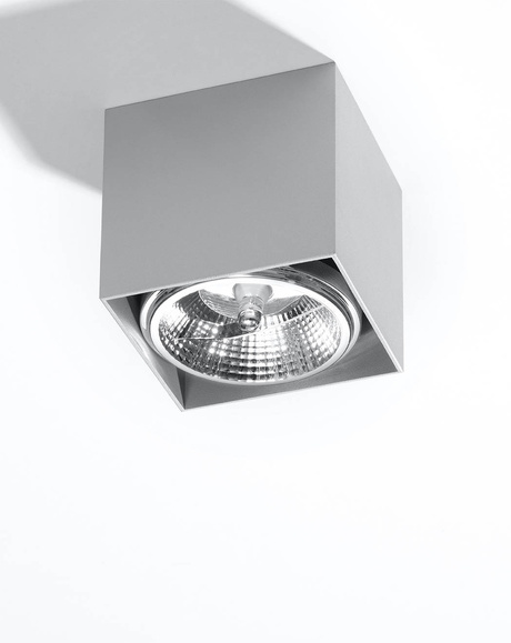 Plafond BLAKE gris + 1x ampoule LED GU10 AR111 4000K COLD 10W 850lm