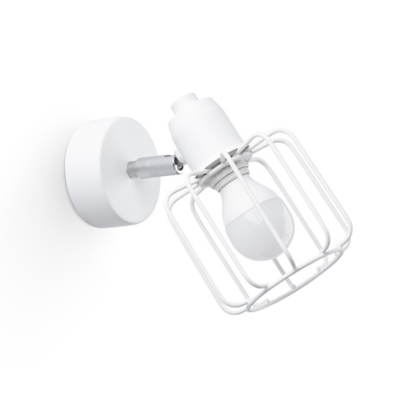 Applique BELUCI 1 blanche + 1x ampoule LED E14 4000K froide 7,5W 680lm