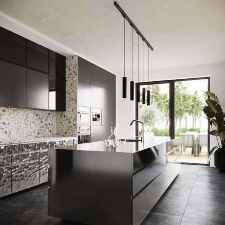 Lampe suspendue, 5 points, système de rail triphasé, LAGOS