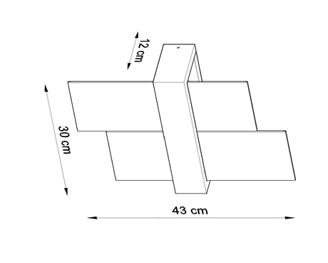 Applique FENIKS 1 blanche + 1x ampoule LED E27 4000K froide 7.5W 650lm