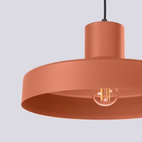 Lampe suspendue BILO rouge ocre