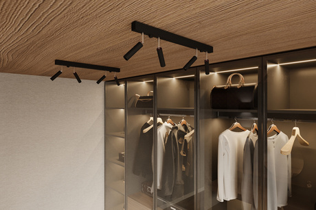 Plafond EYETECH 6 noir + 6x ampoule LED G9 4000K froide 4.5W 530lm