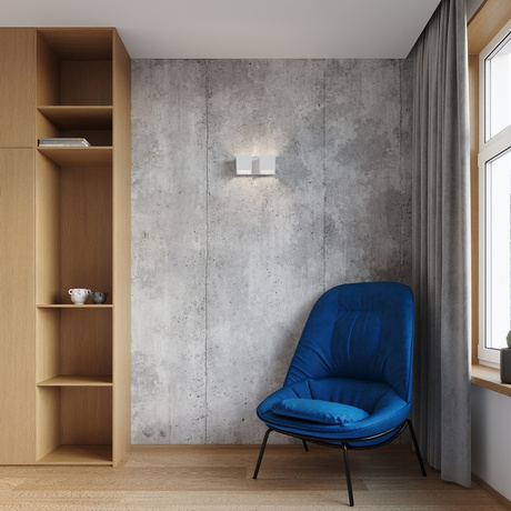 Applique QUAD 2 blanche + 2x ampoule LED G9 4000K froide 4,5W 530lm