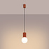 Lampe suspendue HALO 1 rouge ochra