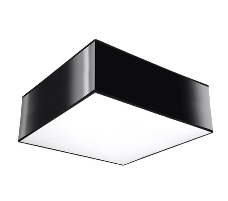 Plafond HORUS 25 BLACK + 1x ampoule LED E27 3000K Warm 7.5W 620lm