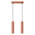 Lampe suspendue LAGOS 2 rouge ocre