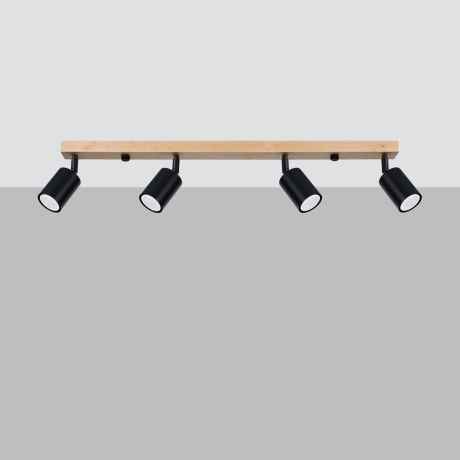 Plafonnier VERDO 4 noir