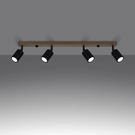 Plafonnier VERDO 4 noir