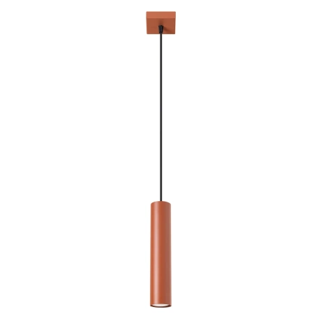 Lampe suspendue LAGOS 1 rouge ocre