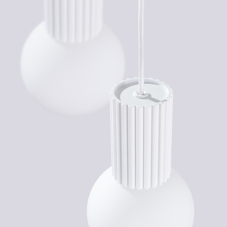 Lampe suspendue HALO 3P blanc