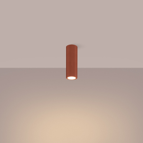 Plafonnier KARBON 20 rouge ocre