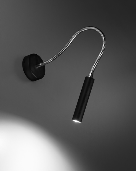 Applique AXIL noir + 1x ampoule LED G9 3000K Warm 4.5W 510lm