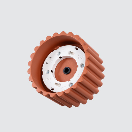 Plafonnier AURA 1 rouge ochra Gx53