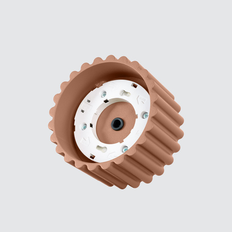 Plafonnier AURA 1 moka Gx53