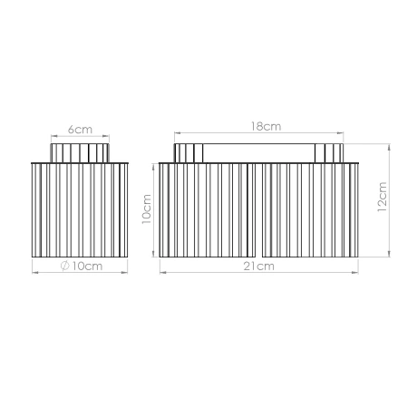 Plafonnier AURA 2 blanc GU10