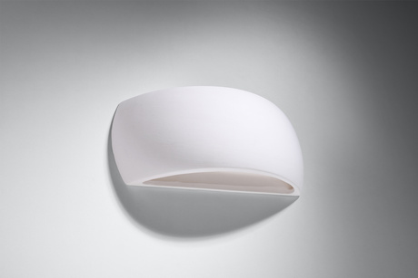 PONTIUS applique murale en céramique blanche + 1x ampoule LED G9 3000K Warm 4.5W 510lm