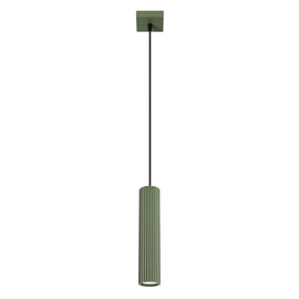 Lampe suspendue KARBON 1 vert olive