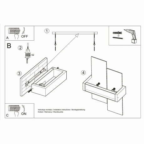 Applique FENIKS 1 blanc