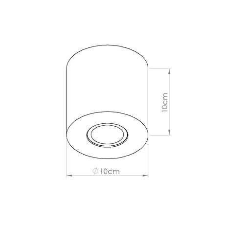 Plafonnier ORBIS béton vert olive