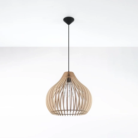 Lampe suspendue APRILLA bois