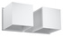 Applique QUAD 2 blanche + 2x ampoule LED G9 4000K froide 4,5W 530lm