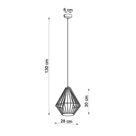 Lampe suspendue DEMI blanc
