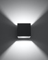 Applique QUAD 1 anthracite + 1x ampoule LED G9 3000K chaude 4,5W 510lm