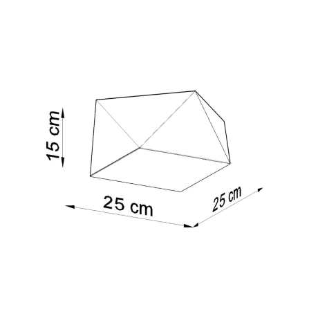 Plafonnier HEXA 25 argent