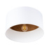 Plafond TELESTO blanc/bronze foncé + 1x ampoule LED E27 4000K Froid 7.5W 690lm