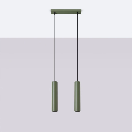 Lampe pendante LAGOS 2 vert olive