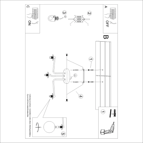 Lustre ASTRAL 3 noir