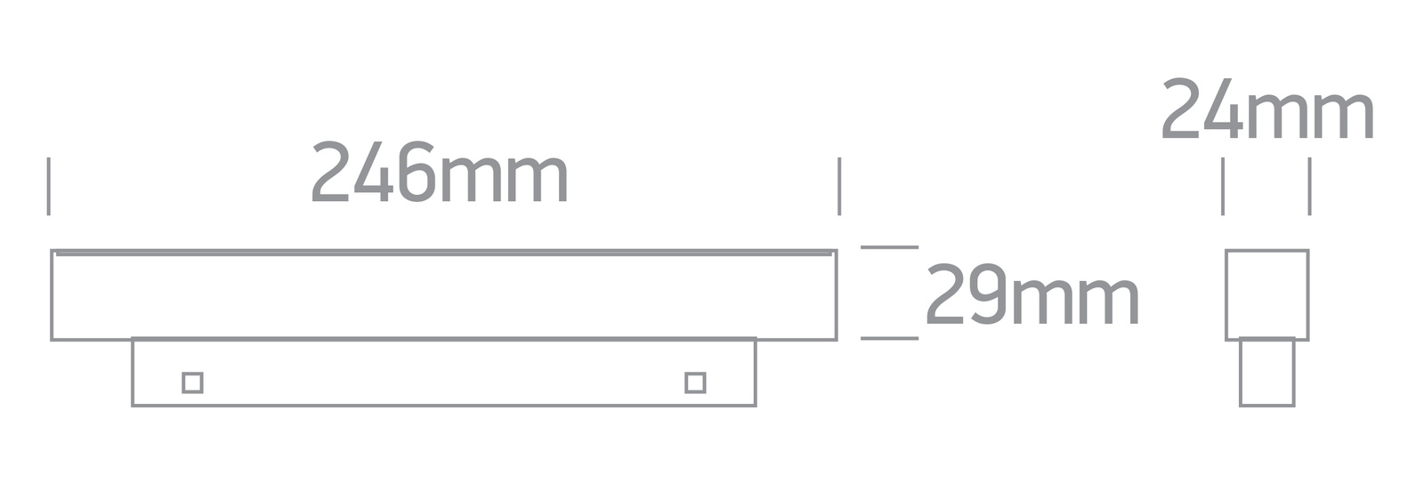 LYST 246 noir LED 3000K 12W 960lm