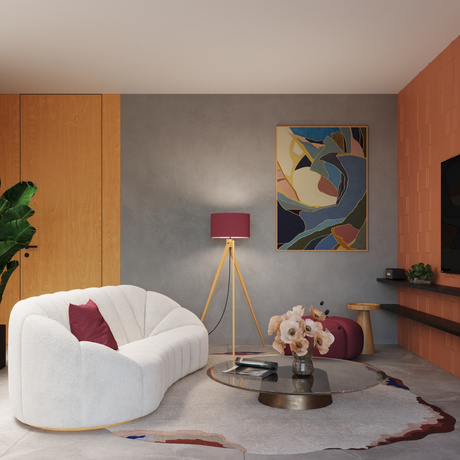 Lampadaire NATT bordeaux