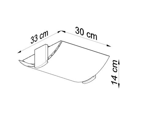 Plafond EMILIO + 2x ampoule LED E27 3000K Warm 7.5W 620lm