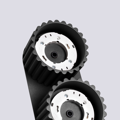 Plafonnier AURA 2 noir Gx53