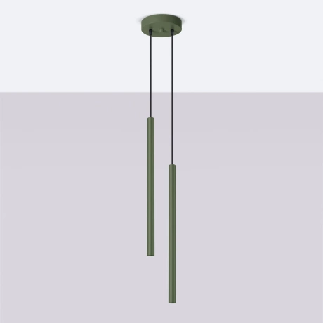 Lampe pendante PASTELO 2 vert olive