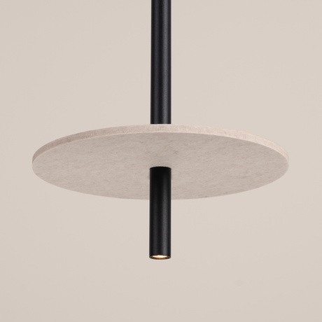Lampe suspendue FELTRO 1 noir/beige