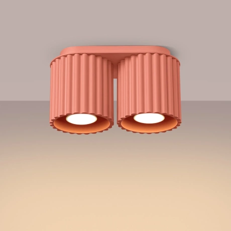 Plafonnier AURA 2 peach GU10