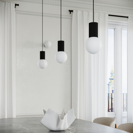 Lampe suspendue HALO 3P noir